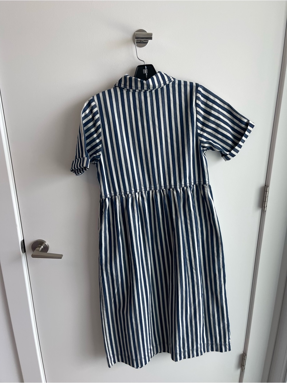 ALIGNE Gabriella Short-Sleeve Denim Midi Dress - Picture 8 of 8